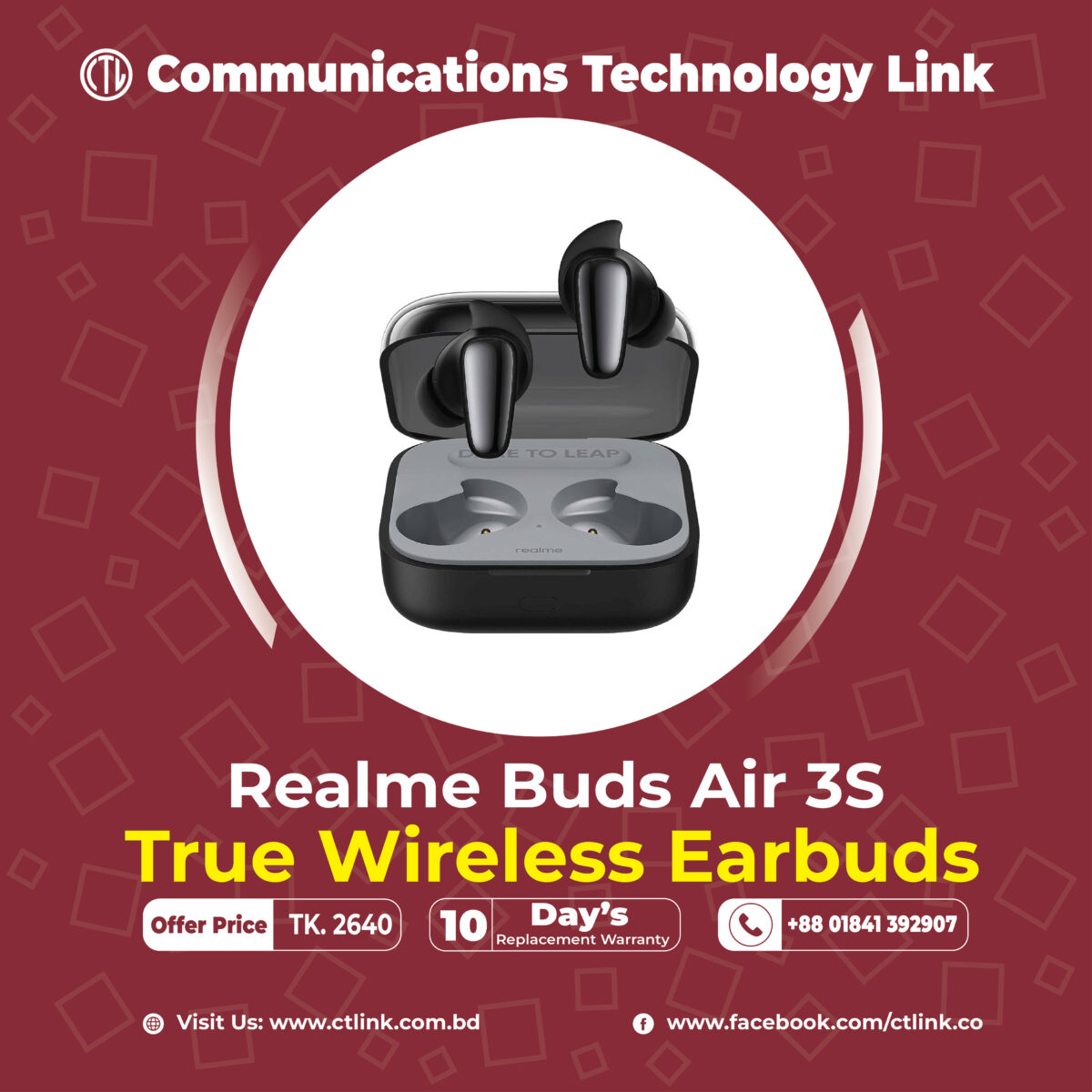 Realme Buds Air 3S True Wireless Earbuds