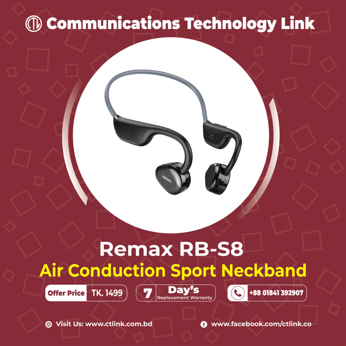 REMAX RB-S8 AIR CONDUCTION
